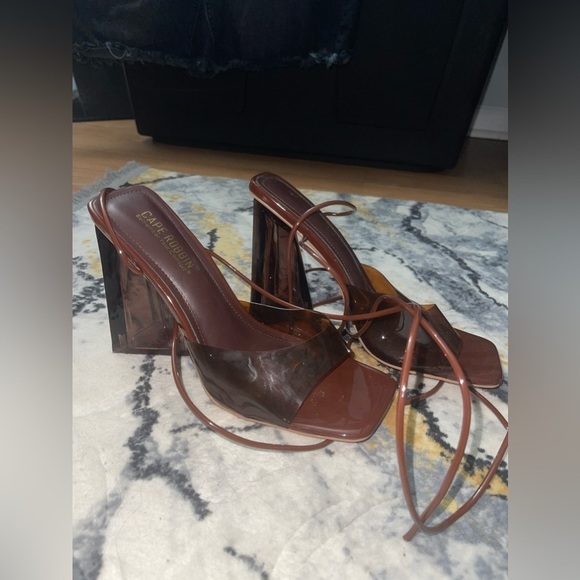 Cape Robbin Swag Sexy Chunky High Heels for Women - Picture 5 of 6